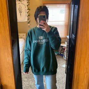 Vintage Notre Dame Irish college sweatshirt 90s Y2K